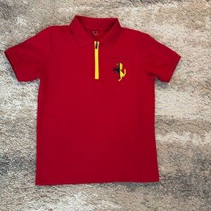 Red Ferrari Kids Polo